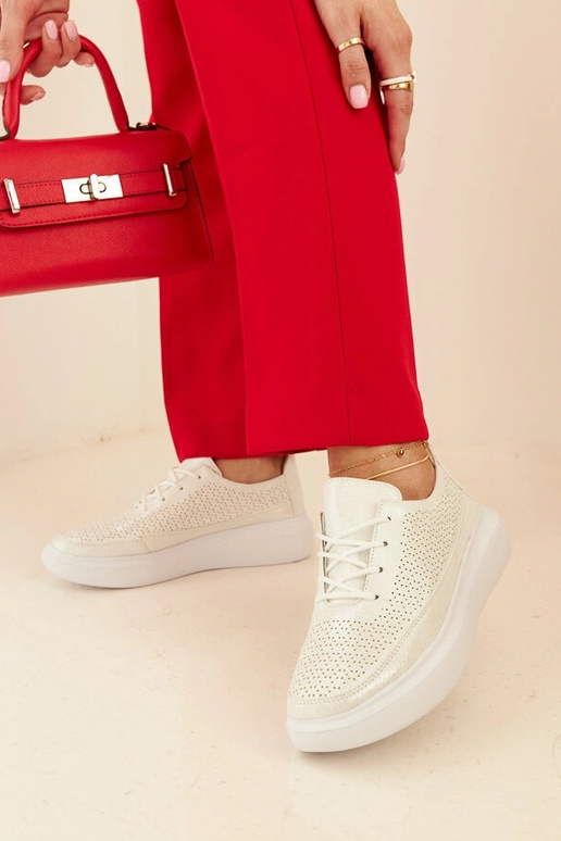 Zapatillas plateadas de mujer con...