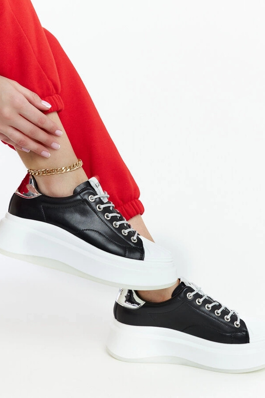 Zapatillas negras de plataforma GOE...