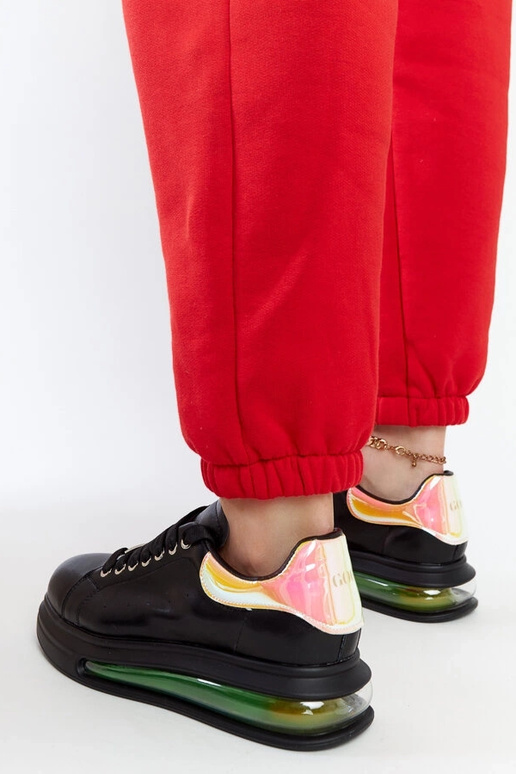 Zapatillas negras con plataforma GOE...