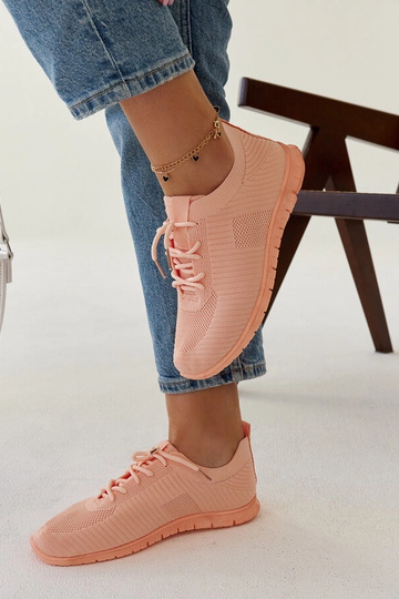 Zapatillas de tela rosa... 2