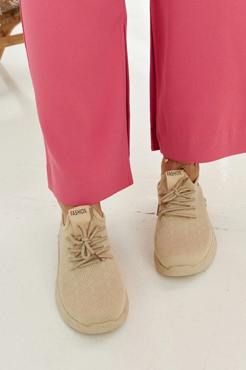 Zapatillas de tela beige Mira 2