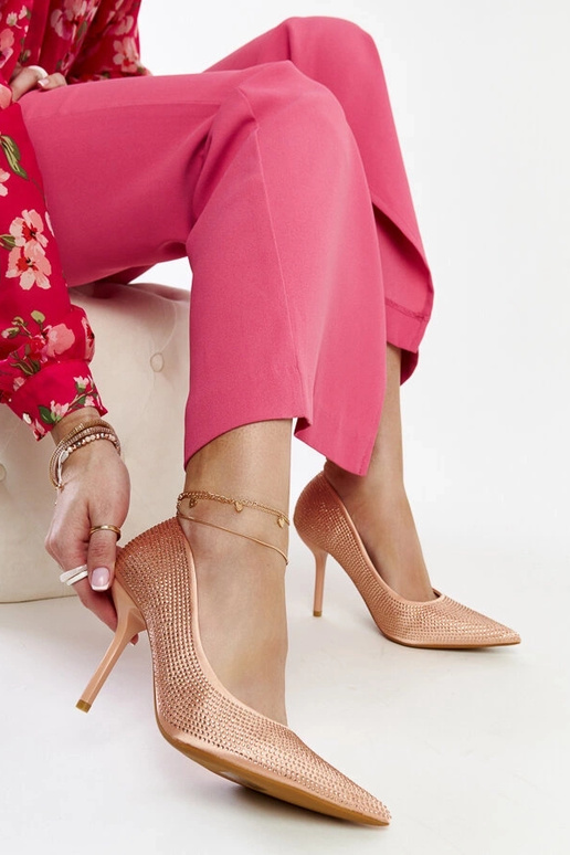 Tacones altos Liena color rosa claro