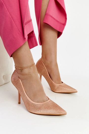 Tacones altos Liena color rosa claro 2