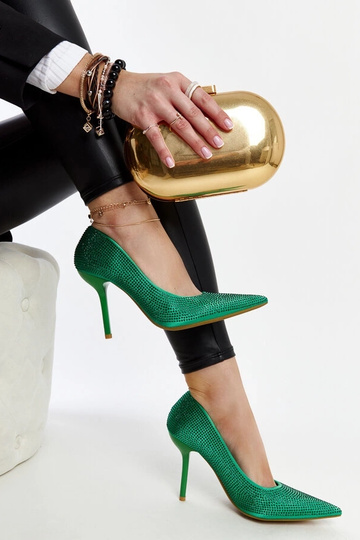 Tacones altos Liena verde