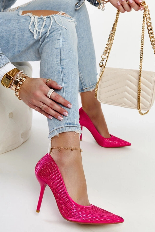 Tacones altos Liena color rosa oscuro