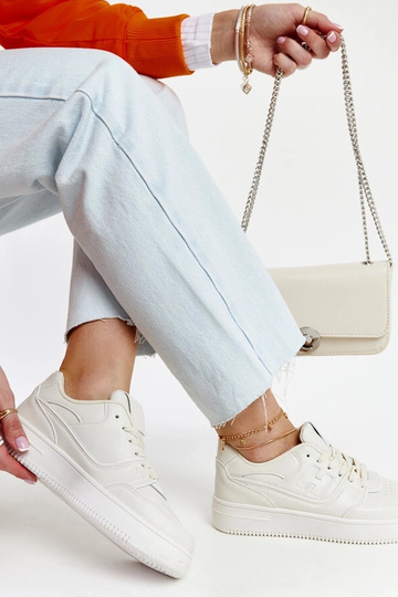 Zapatillas de plataforma color beige Mentha 2