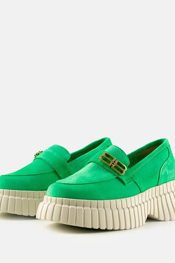Zapatos de ante verdes Karino 2