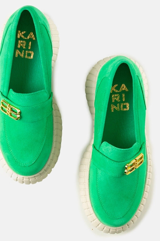 Zapatos de ante verdes Karino