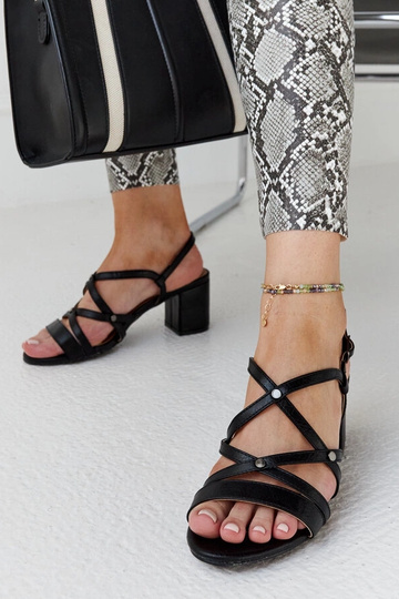 Sandalias de tacón negras Karmen 2