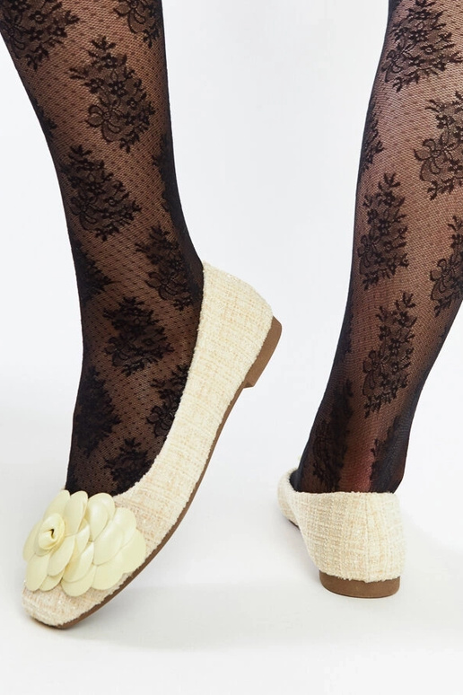 Bailarinas amarillas con flor... Bailarinas amarillas con flor...