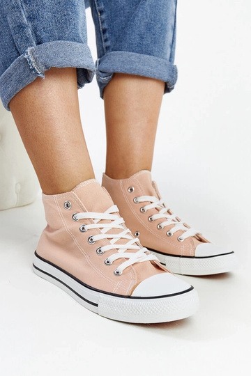 Zapatillas altas Eliska de color rosa claro