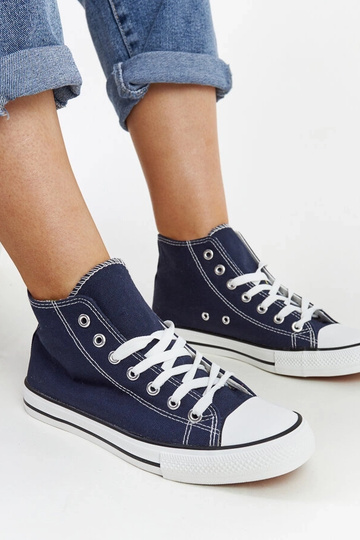 Zapatillas altas azul marino Eliska