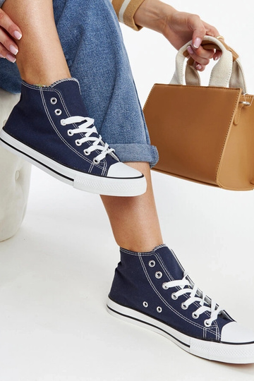 Zapatillas altas azul marino Eliska 2