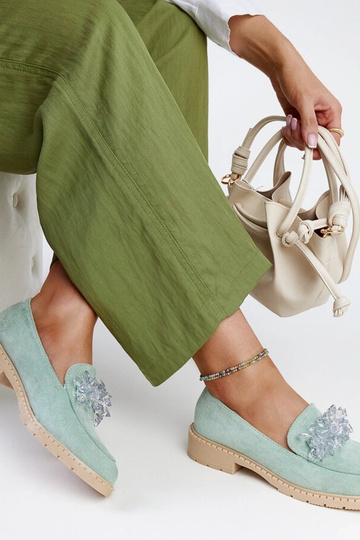 Mocasines de ante verde... 2