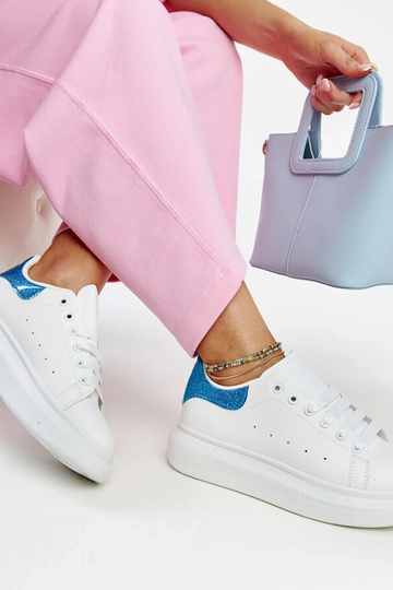 Zapatillas blancas de piel ecológica Fatimah