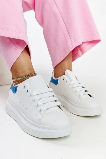 Zapatillas blancas de piel ecológica Fatimah 2