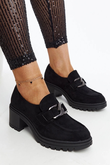 Zapatos negros con plantilla de cuero Vinceza 2