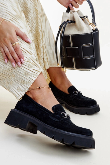 Mocasines de piel negros... 2