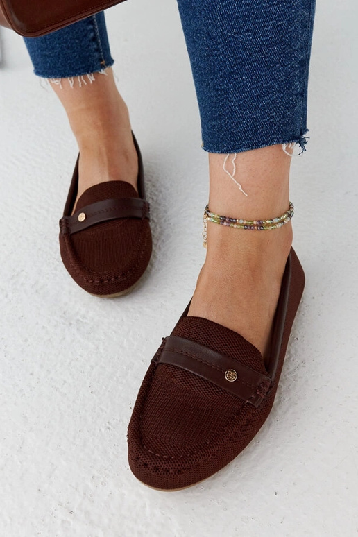 Mocasines de tela marrón Fombio