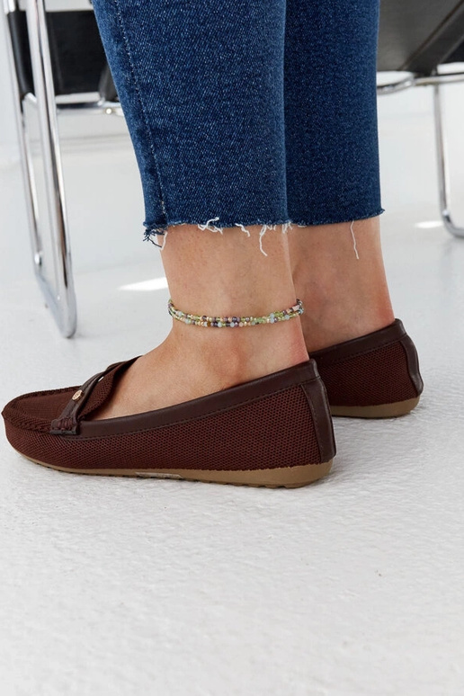 Mocasines de tela marrón Fombio