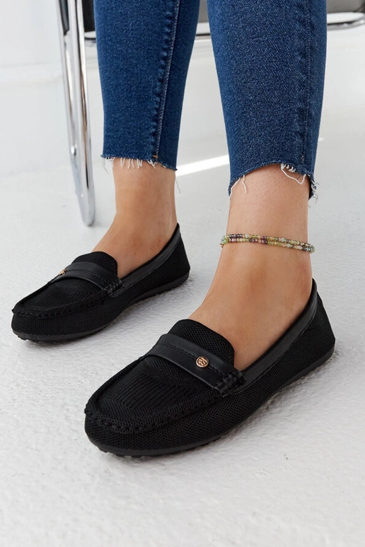 Mocasines de tela negros Fombio