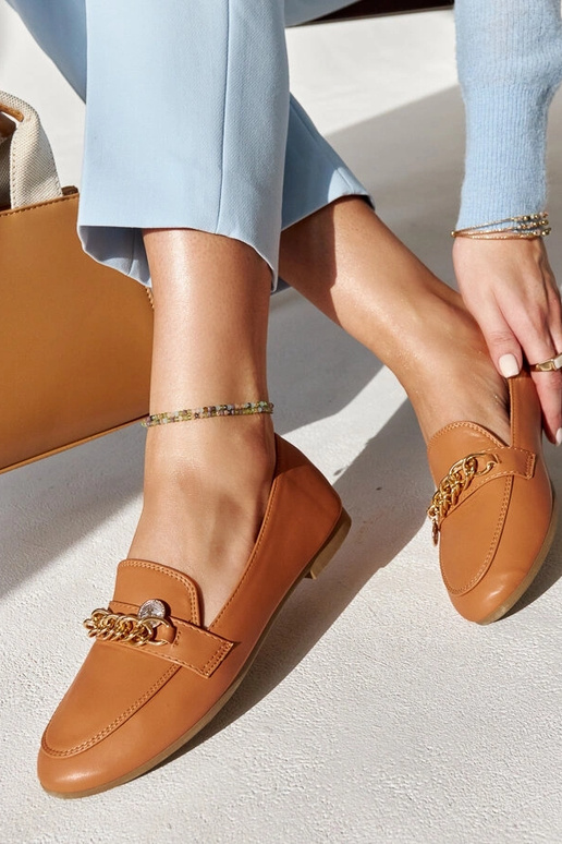 Mocasines Scaletta con cadena en...