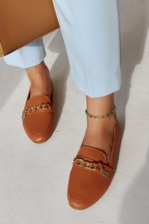 Mocasines Scaletta con cadena en...