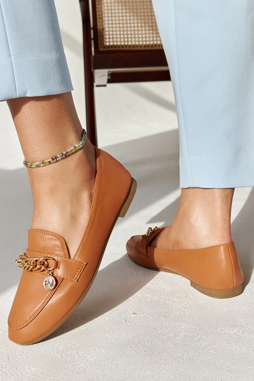 Mocasines Scaletta con cadena en...