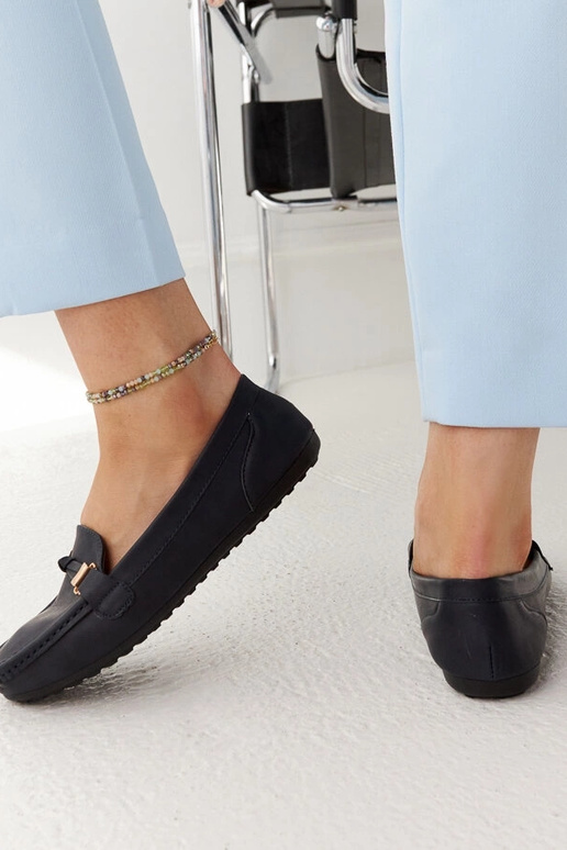 Mocasines Scafati azul marino con...