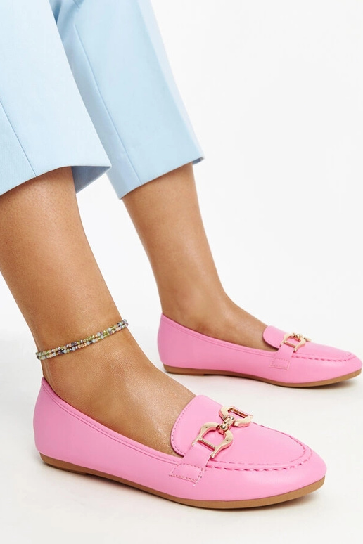 Mocasines rosa oscuro con hebilla Najla