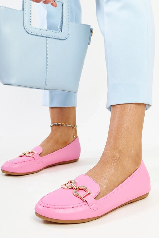 Mocasines rosa oscuro con hebilla Najla