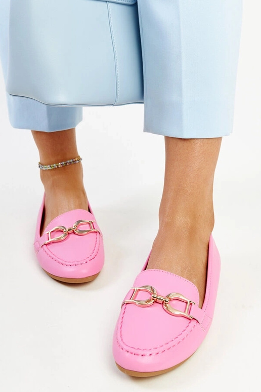 Mocasines rosa oscuro con hebilla Najla