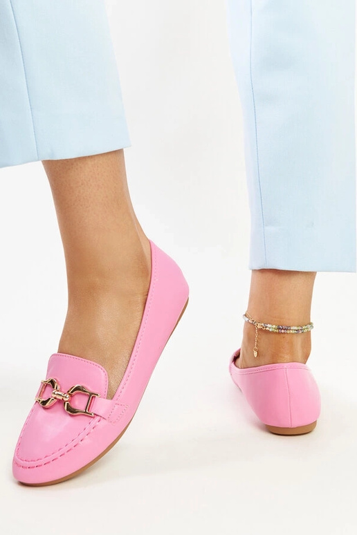 Mocasines rosa oscuro con hebilla Najla