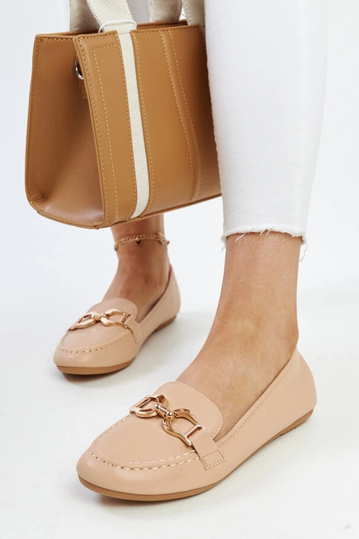 Mocasines beige con hebilla Najla