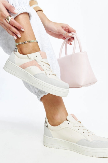 Zapatillas blancas sobre plataforma Walda