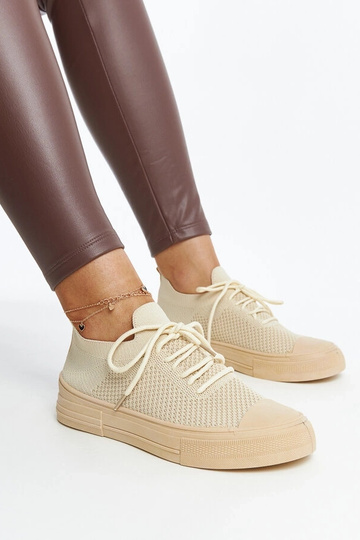 Zapatillas deportivas ligeras Senaida en color beige claro