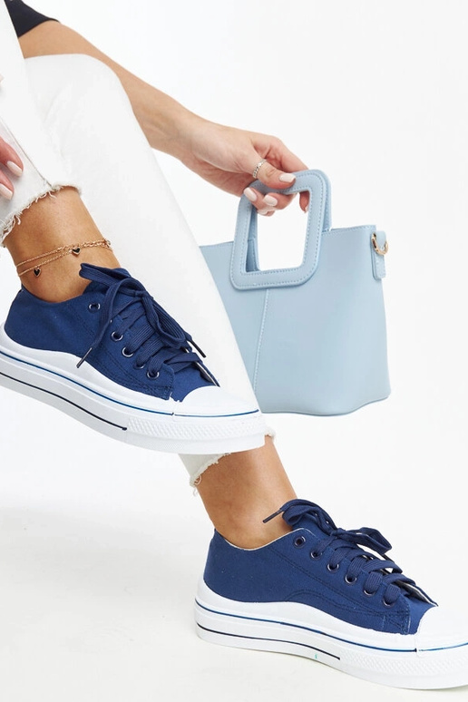 Zapatillas de plataforma azul marino...