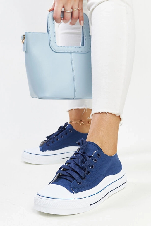 Zapatillas de plataforma azul marino...