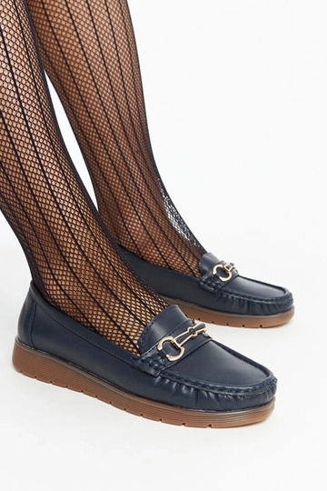 Mocasines con hebilla Anisah en color azul marino