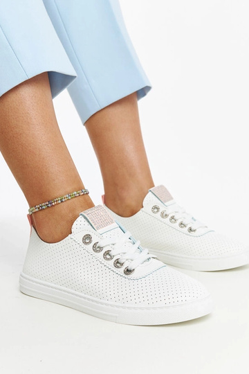 Zapatillas blancas Anbarin de piel ecológica