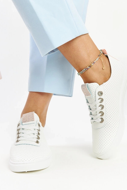 Zapatillas blancas Anbarin de piel...