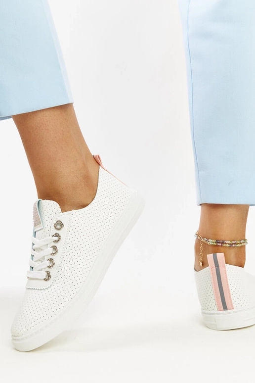 Zapatillas blancas Anbarin de piel...