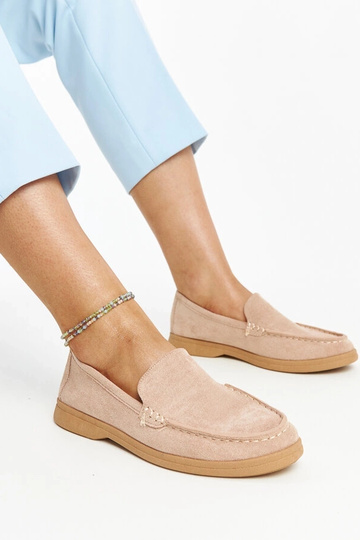 Zapatos Rumay de ante beige