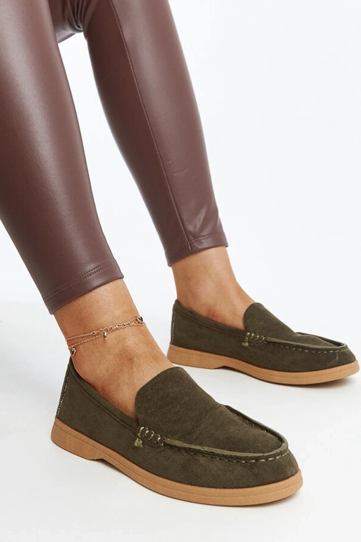 Botas de media caña de ante verde...