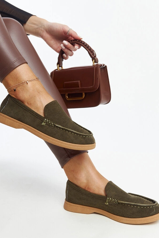 Botas de media caña de ante verde...