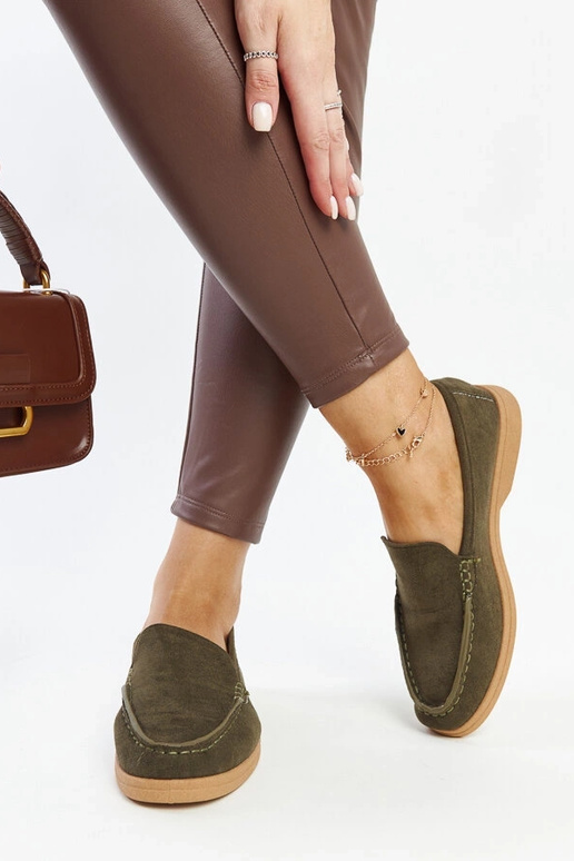 Botas de media caña de ante verde...