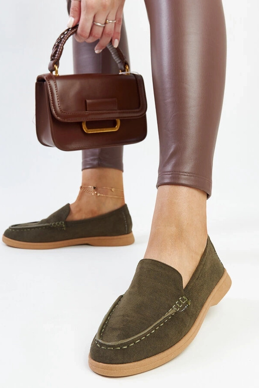 Botas de media caña de ante verde...