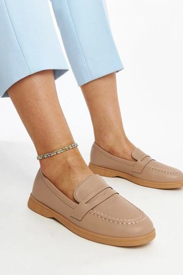 Mocasines Nawrah clásicos marrones 2