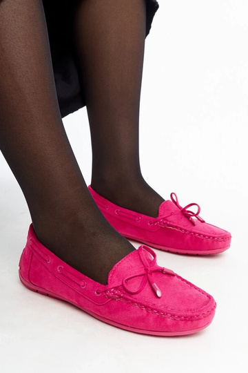 Mocasines rosa oscuro con lazo Hayam 2