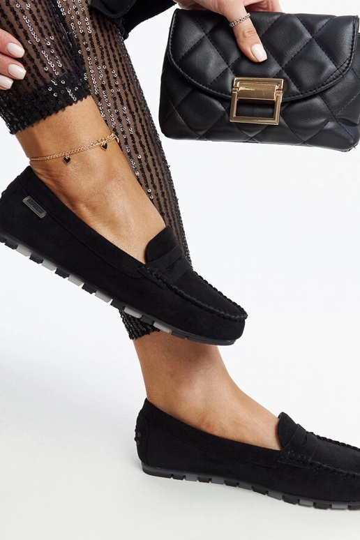 Mocasines de ante negros Nafisah